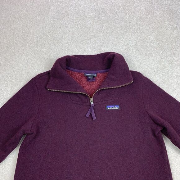 Patagonia Woolie Fleece Sweater Women’s Small Pullover 1/2 Zip Wool Blend - Picture 3 of 13